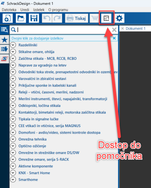 Schrack Design s pomočnikom