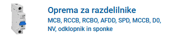 Oprema za razdelilnike Schrack Technik